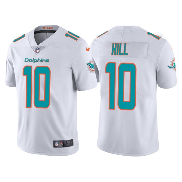 Men’s Miami Dolphins #10 Tyreek Hill White Vapor Untouchable Limited Stitched Football Jerse
